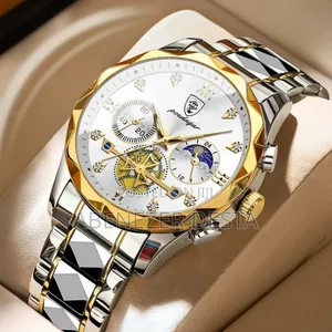 Poedagar 996 Luxury Man Wristwatch Waterproof Luminous Chronograph
