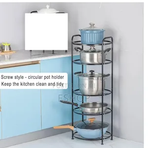 Ultimate 5-shelf Cookware Storage Rolling Rack