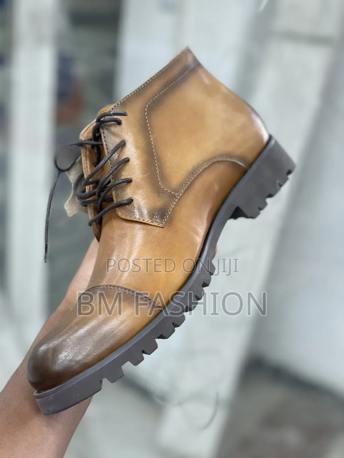 Men's Brow Leather Boots - Holiday Price Offer (With Free Delivery )