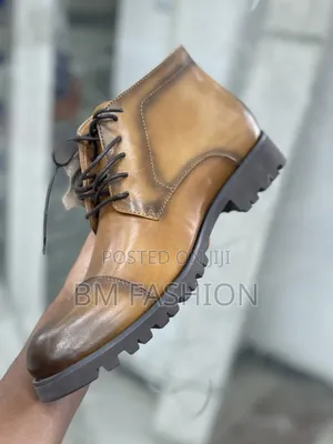 Men's Brow Leather Boots - Holiday Price Offer (With Free Delivery )