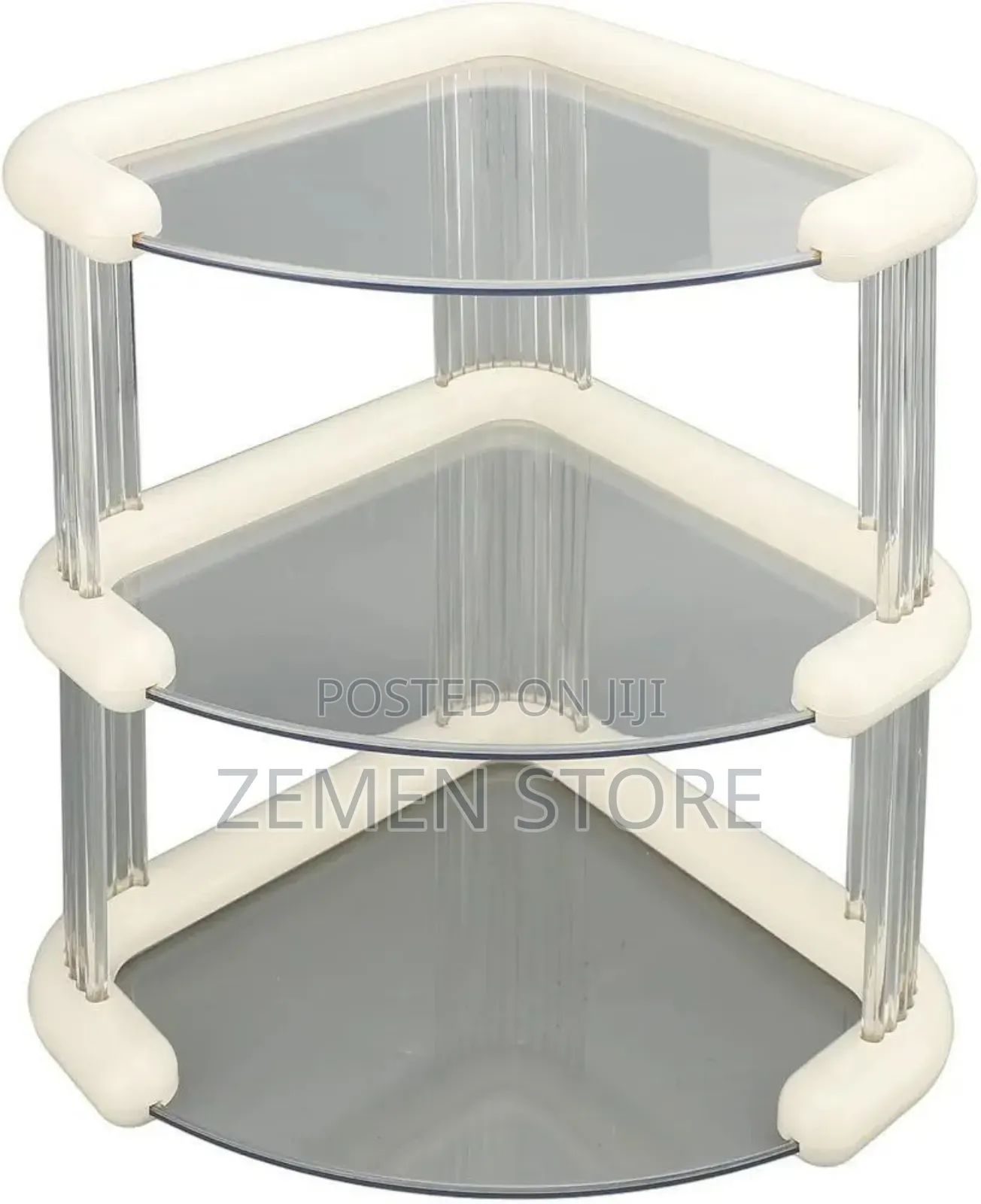 Luxury 3-Tier Corner Makeup Organizer Cosmetic Shelf