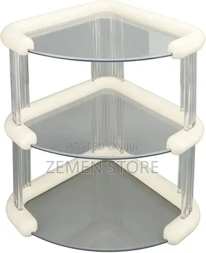 Luxury 3-Tier Corner Makeup Organizer Cosmetic Shelf