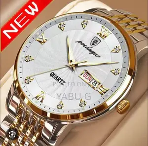 Poedagar Men's Luxury Business Quartz Watch With a Stainless Steel