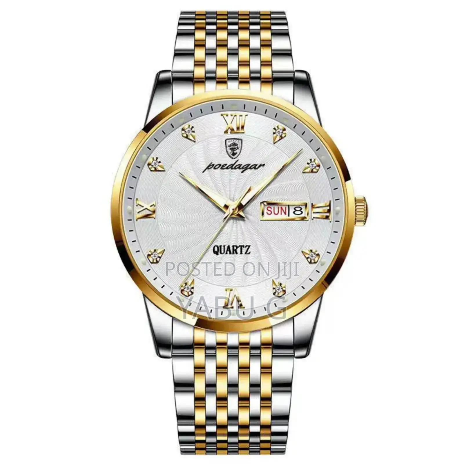 Poedagar Men's Luxury Business Quartz Watch With a Stainless Steel