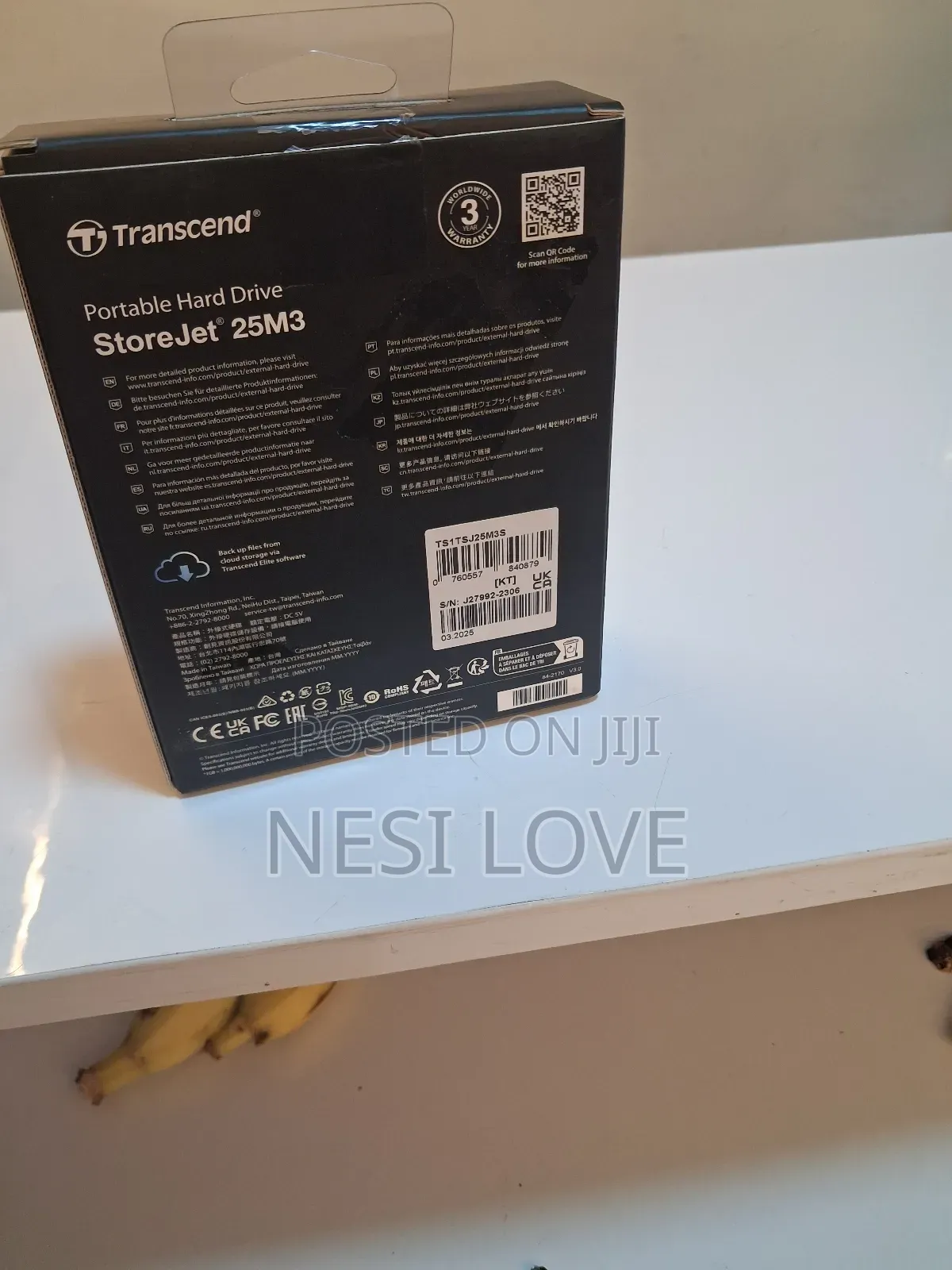 1tb Transcend External Hard Disk Drive Storage