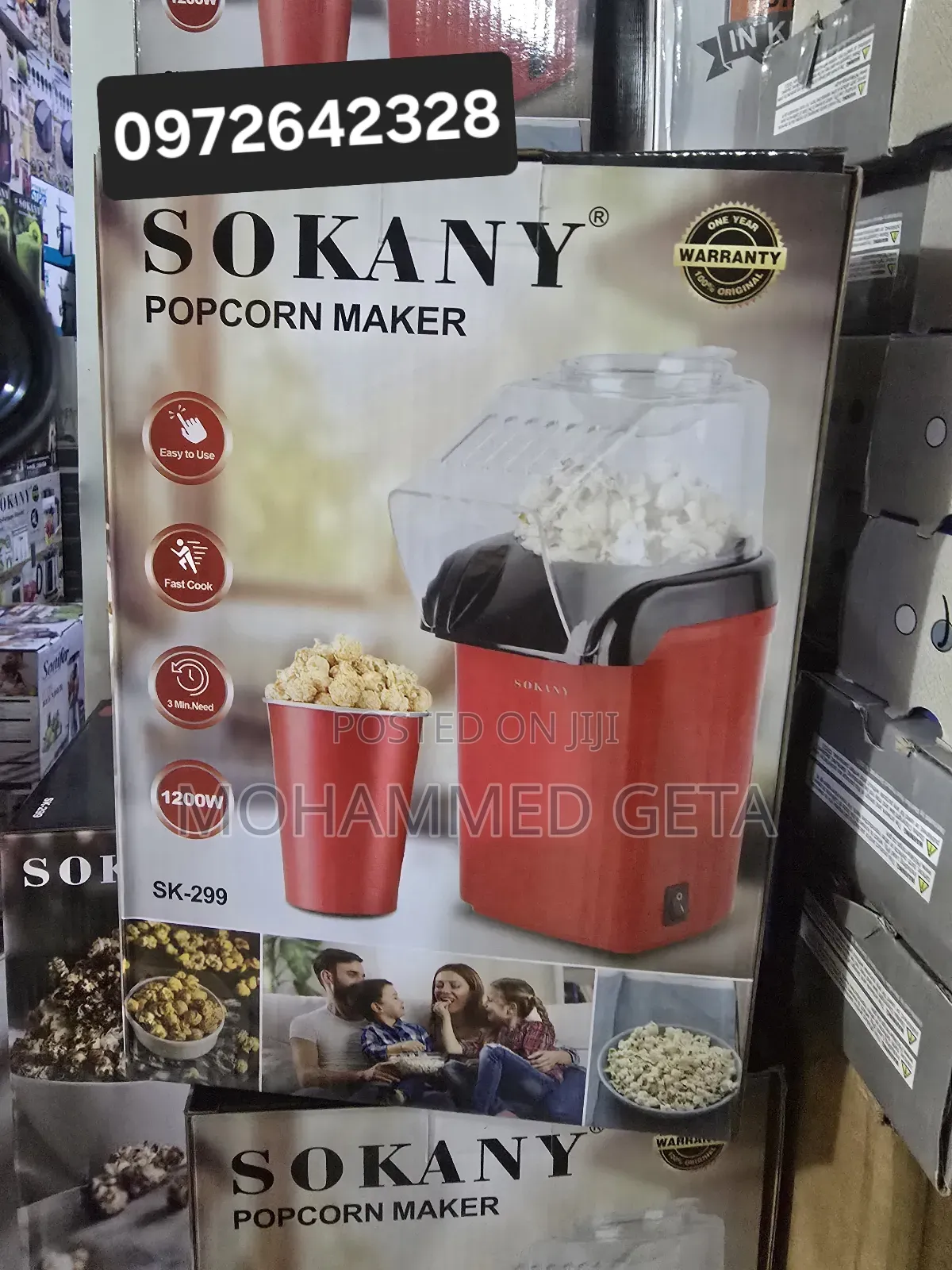 Sokany Popcorn Maker.