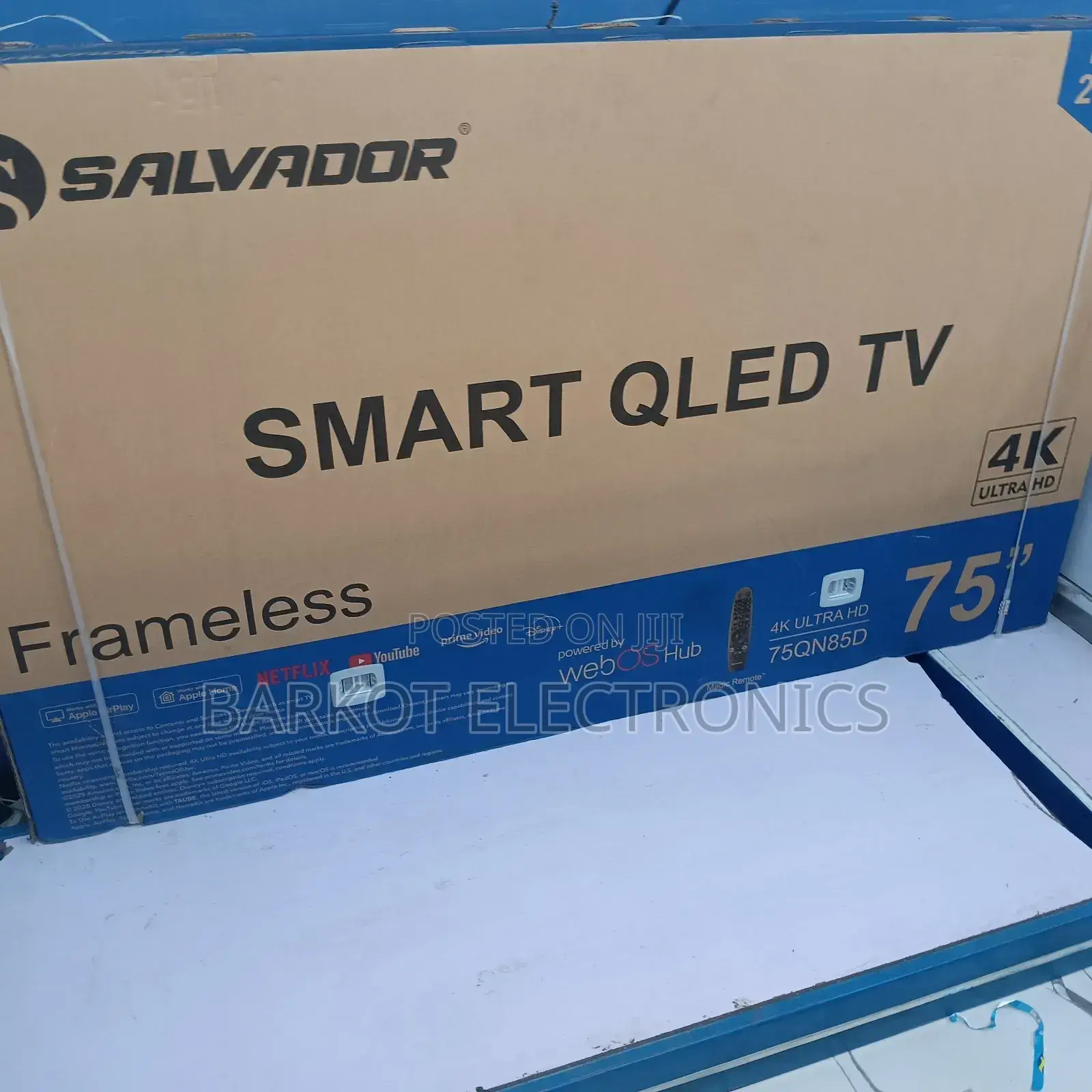 Salvadoor Smart Qled Tv 75 Inch Andraid Framless 2025 Model Brand