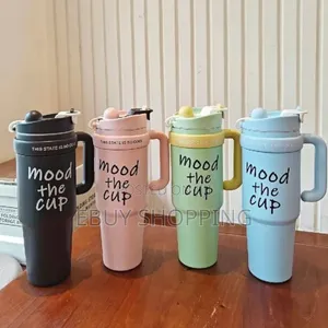 Mood the Cup: The Ultimate Handle Straw Travel Mug