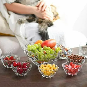 7 Piece Ice Cream And Fruit Glass Cup