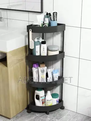 Tier Moveable Corner Storage Rack