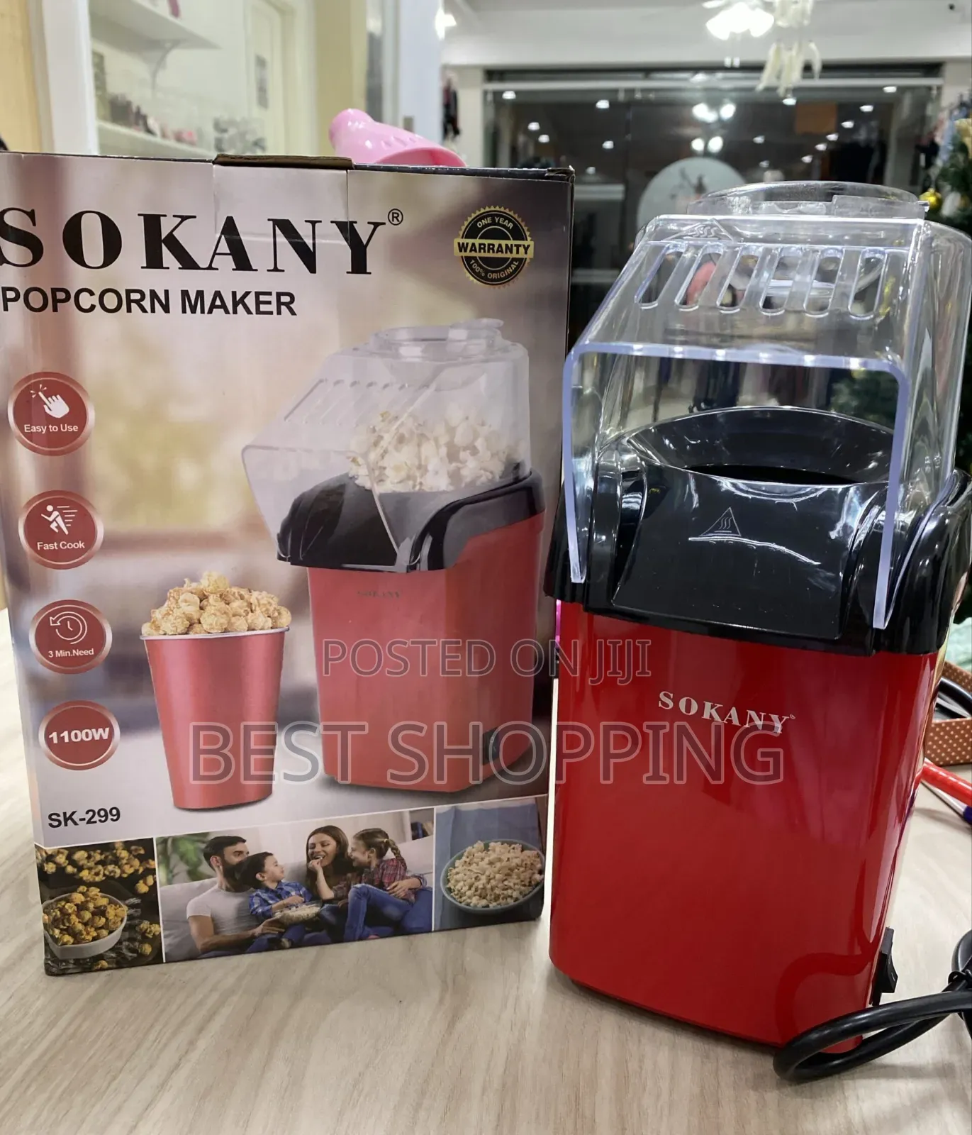 Sokany Electric Popcorn Machine