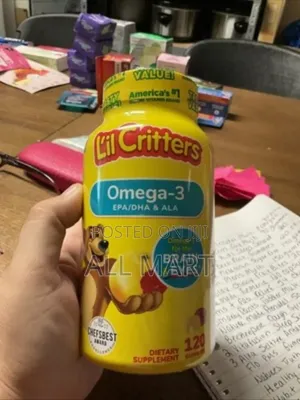 Lil Critters Omega-3 Dha, Lemonade,Chewable, የልጆች የዓሳ ዘይት