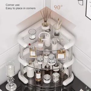 3 Tiers Corner Cosmetics Storage Shelf