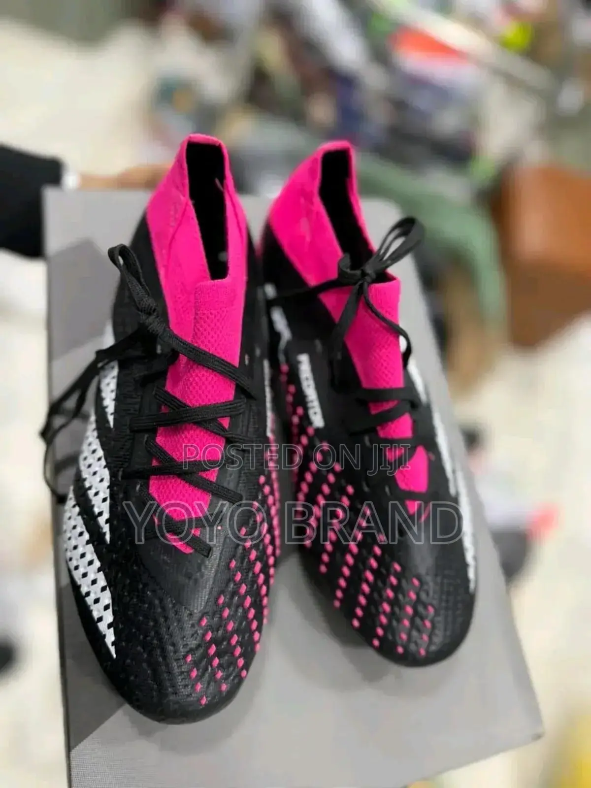 Adidas Predator Accuracy .2 Black Pink Soccer Cleats