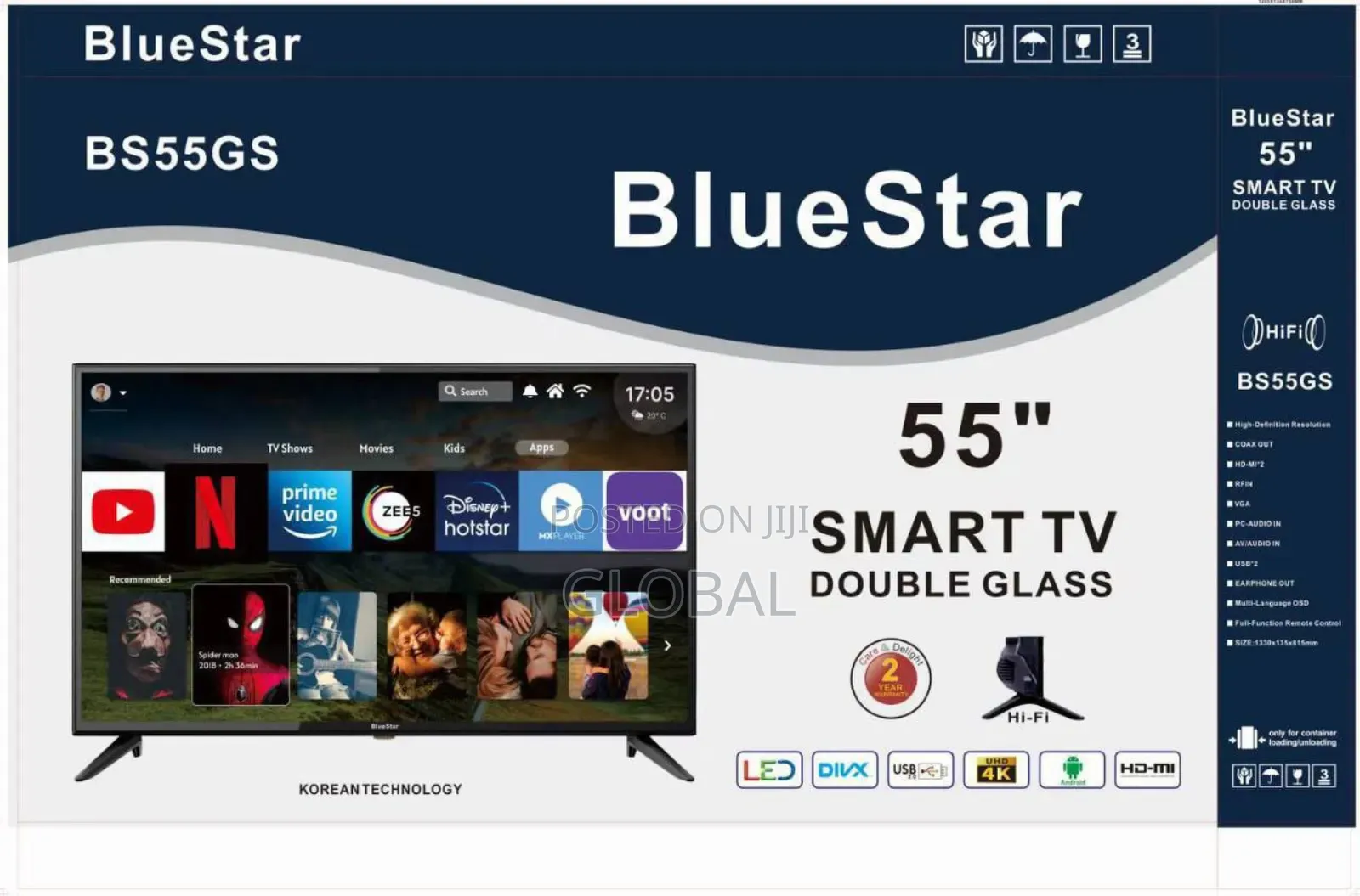 Blue Star 55"Smart Tv