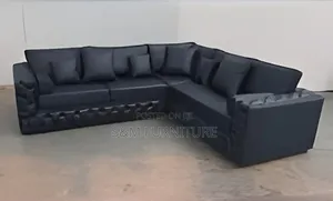 Mesmerizing Full Leather L Shape Sofa. ሌዘር ሶፋ