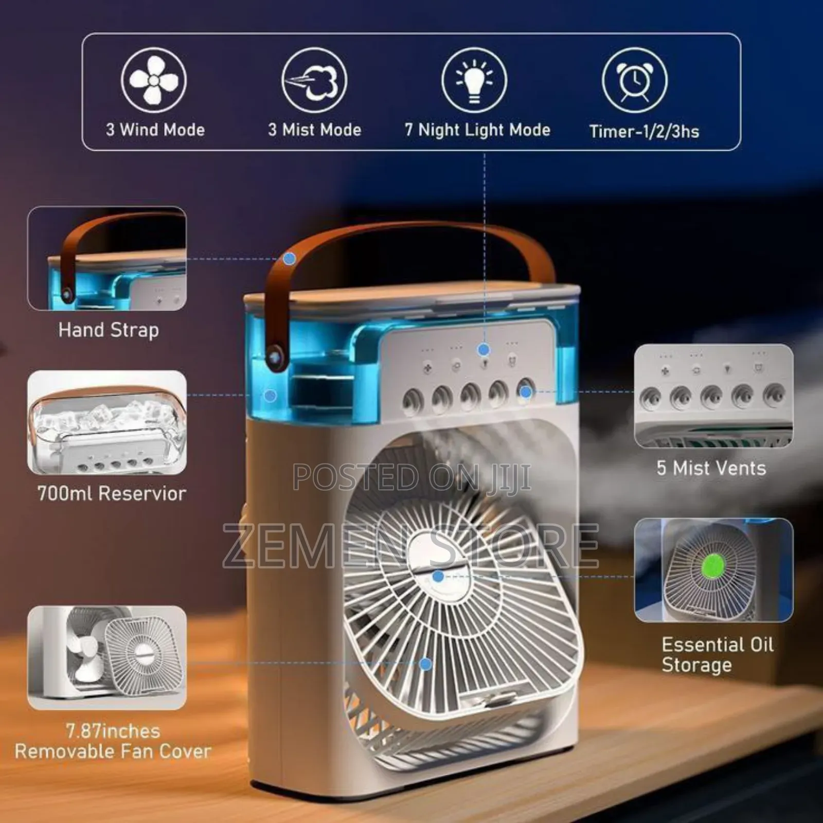 Duel Use Air Cooler Fan and Humidifier