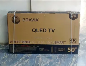 Bravia 50"Inches Qled Smart Tv – Frameless Design + 2 Remotes!