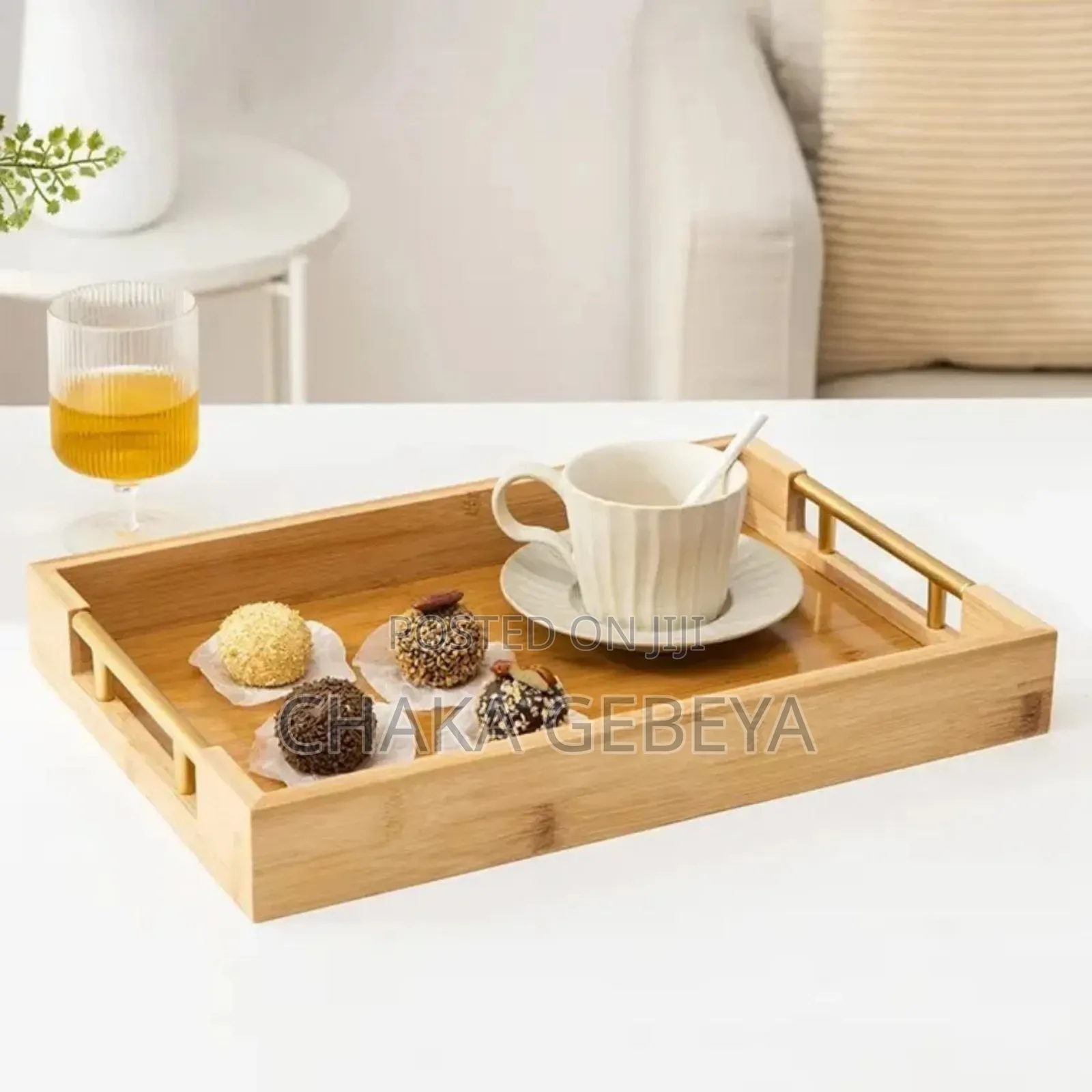 Elegant Bamboo Tray Collection -perfect For Ethiopian Coffee Ceremony