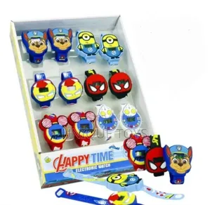 3d Silicone Cartoon Digital Watch for Kids