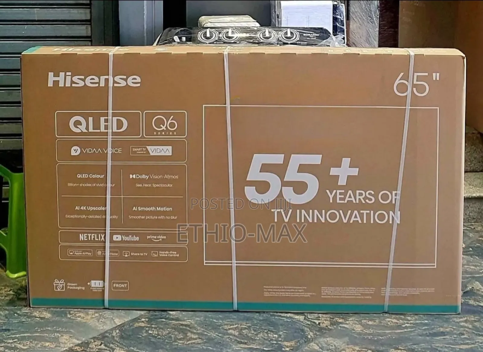 Hisense 65” Qled Tv Q6 – Frameless | High Resolution | Smart Tv