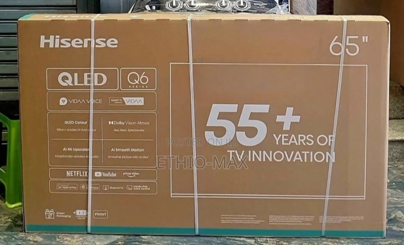 Hisense 65” Qled Tv Q6 – Frameless | High Resolution | Smart Tv
