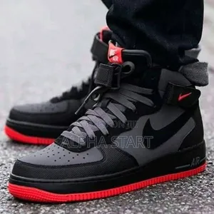 Mnike Air #Force 1 Mid Hot_lava” #Mid Shoes for Men's Master Quality