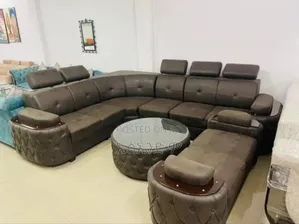 Q Style Sofa Design With Table #Code 31