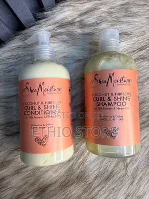 Shea Moisture Coconut and Hibiscus Shampoo and Conditioner