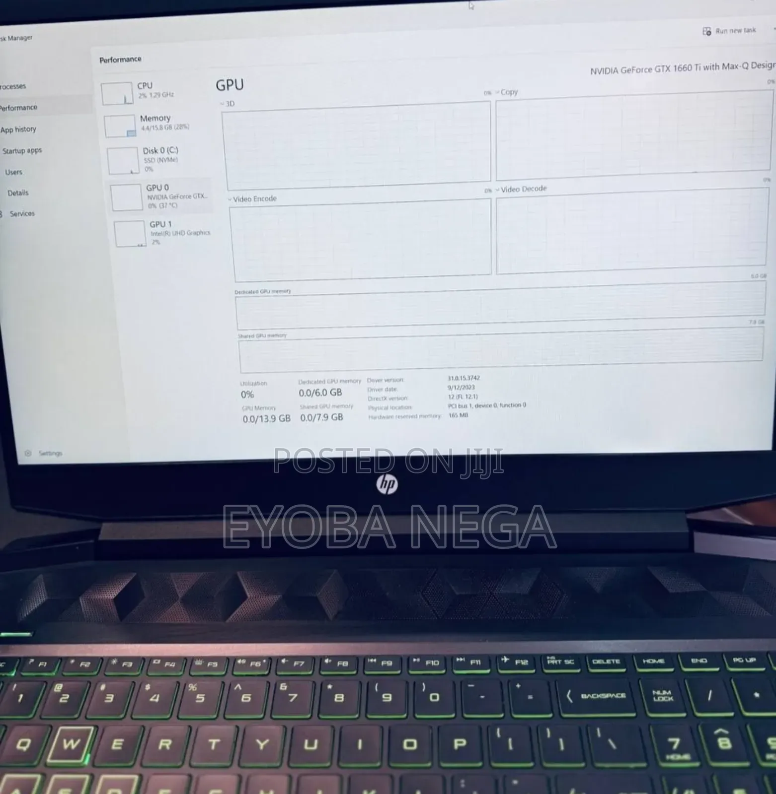 New Laptop HP Pavilion Power 15 16GB Intel Core I5 SSD 512GB