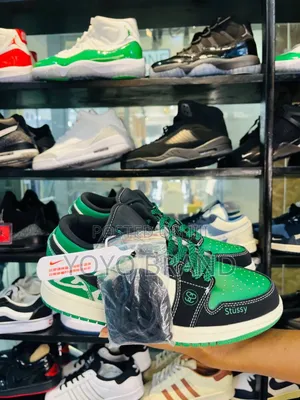 Air Jordan 1low Stussy Green Fashion Shoes