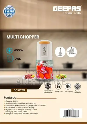 Original Geepas Multi Chopper