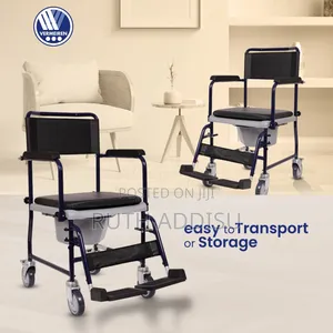 Commode With Popo Wheelchair Safe and Strong Commode Wheelchair ዊልቸር