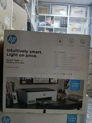 The Image Shows an Hp Smart Tank 580 Wireless All-in-One Printer.