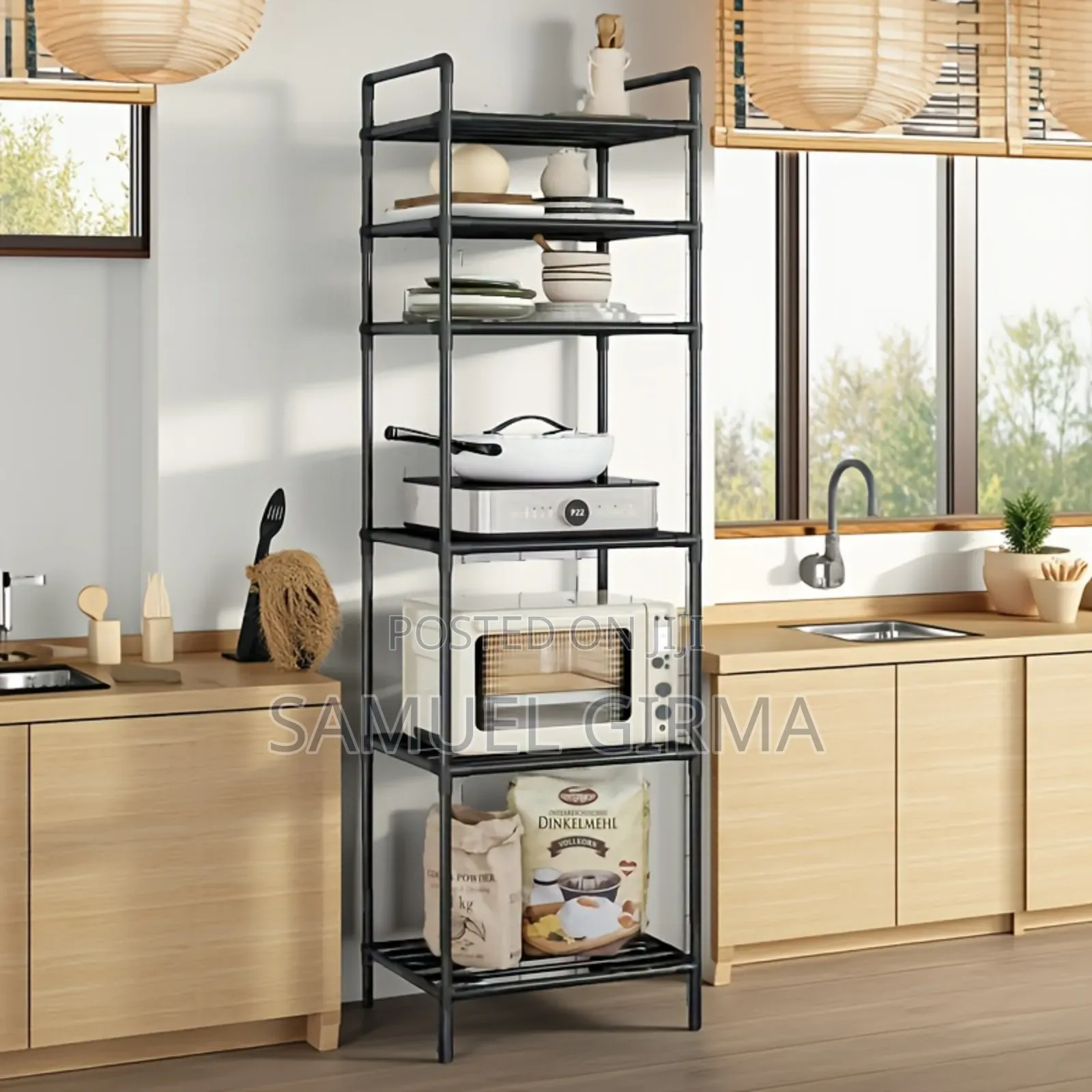 Rolling Kitchen Storage Rack 6-tier Kitchen Storage Rack