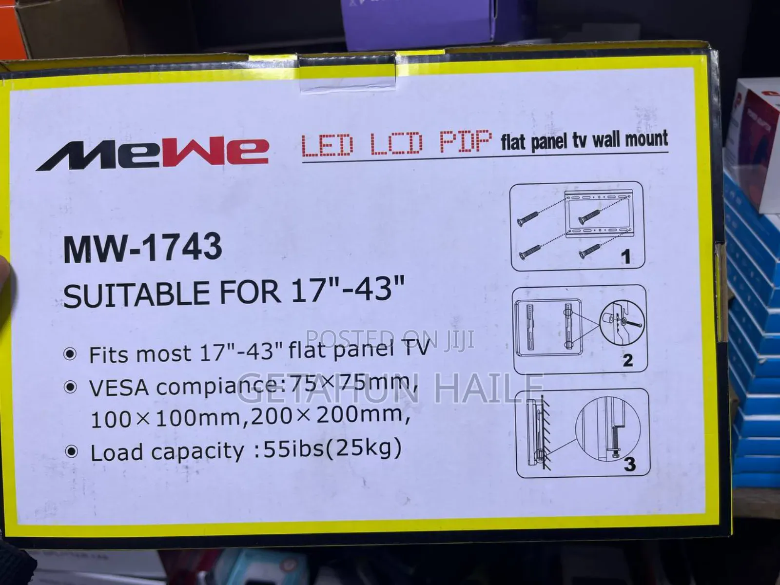 Mewe Fixed Tv Wall Mount for 32 Inch (ቲቪ መስቀያ 32 ኢንች) - Tv Wall Mount