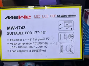 Mewe Fixed Tv Wall Mount for 32 Inch (ቲቪ መስቀያ 32 ኢንች) - Tv Wall Mount