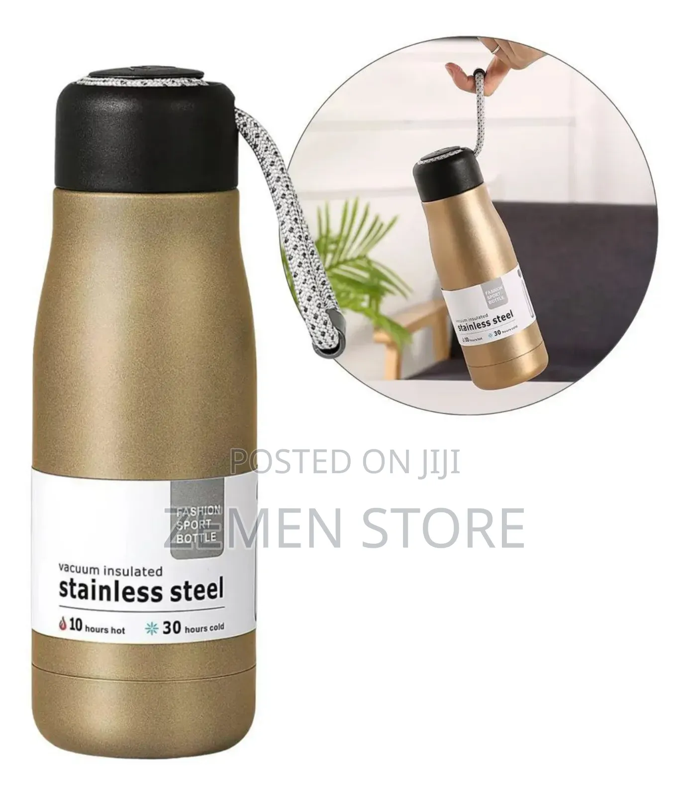 Stainless Steel Vacuum Water Bottle ሙቀትን እና ቅዝቃዜን ለረጅም ሰዓት የሚጠብቅ