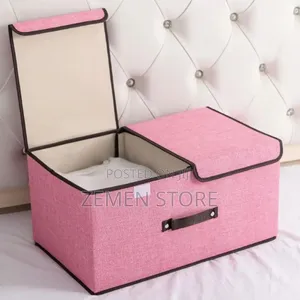ጥራት ያለው የልብስ ማስቀመጫ | Foldable Storage Box With Lid