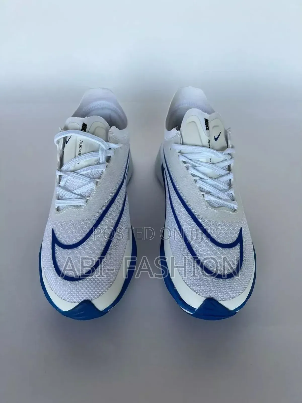 Nike Zoomx Streakfly Road White and Blue Shoes