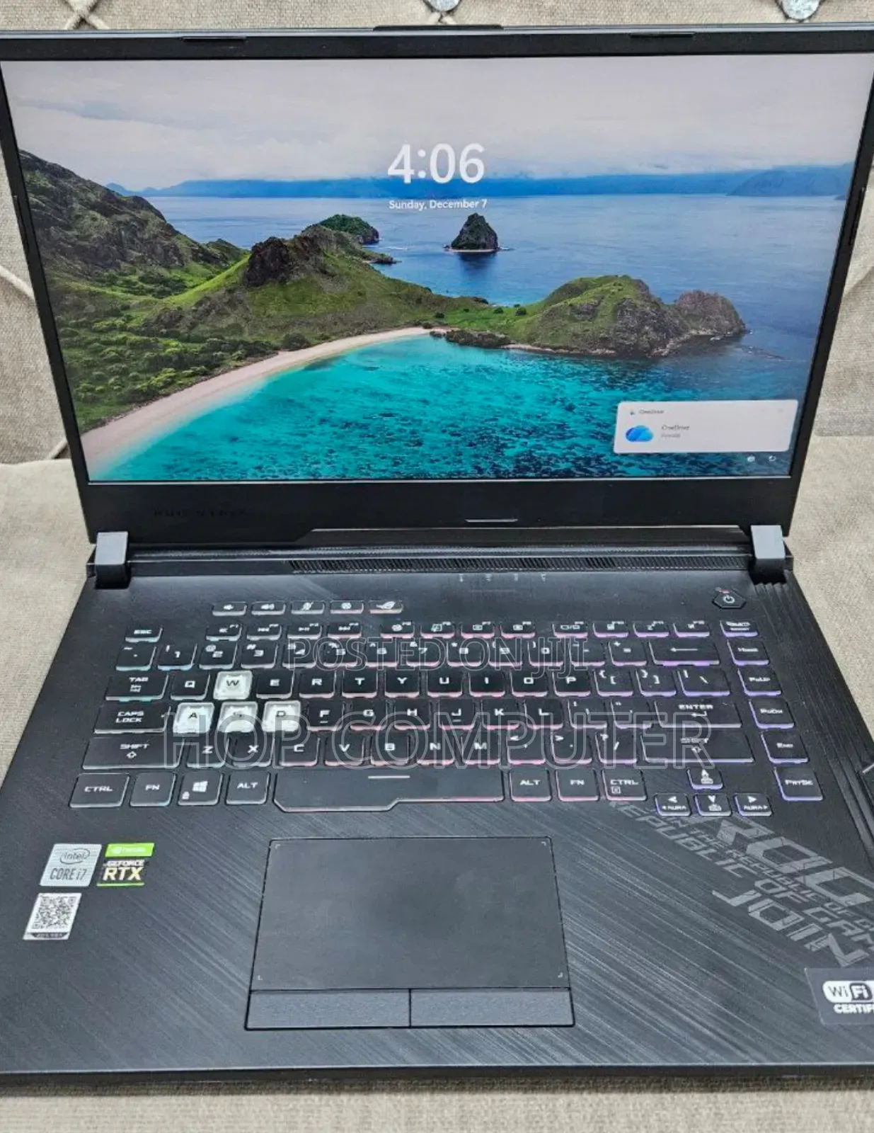 New Laptop Asus ROG Strix G15 16GB Intel Core I7 SSD 512GB