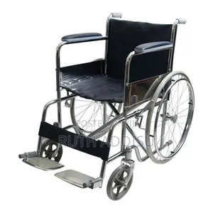 Wheelchair This Standard Manual Folding Wheelchair With A Steel Frame