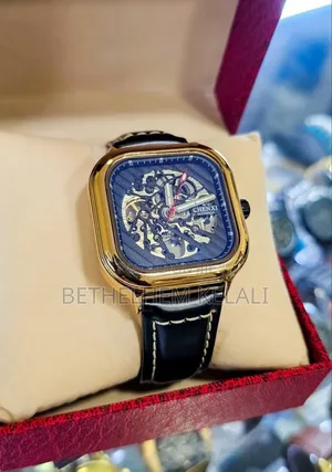 Black Leather Watch