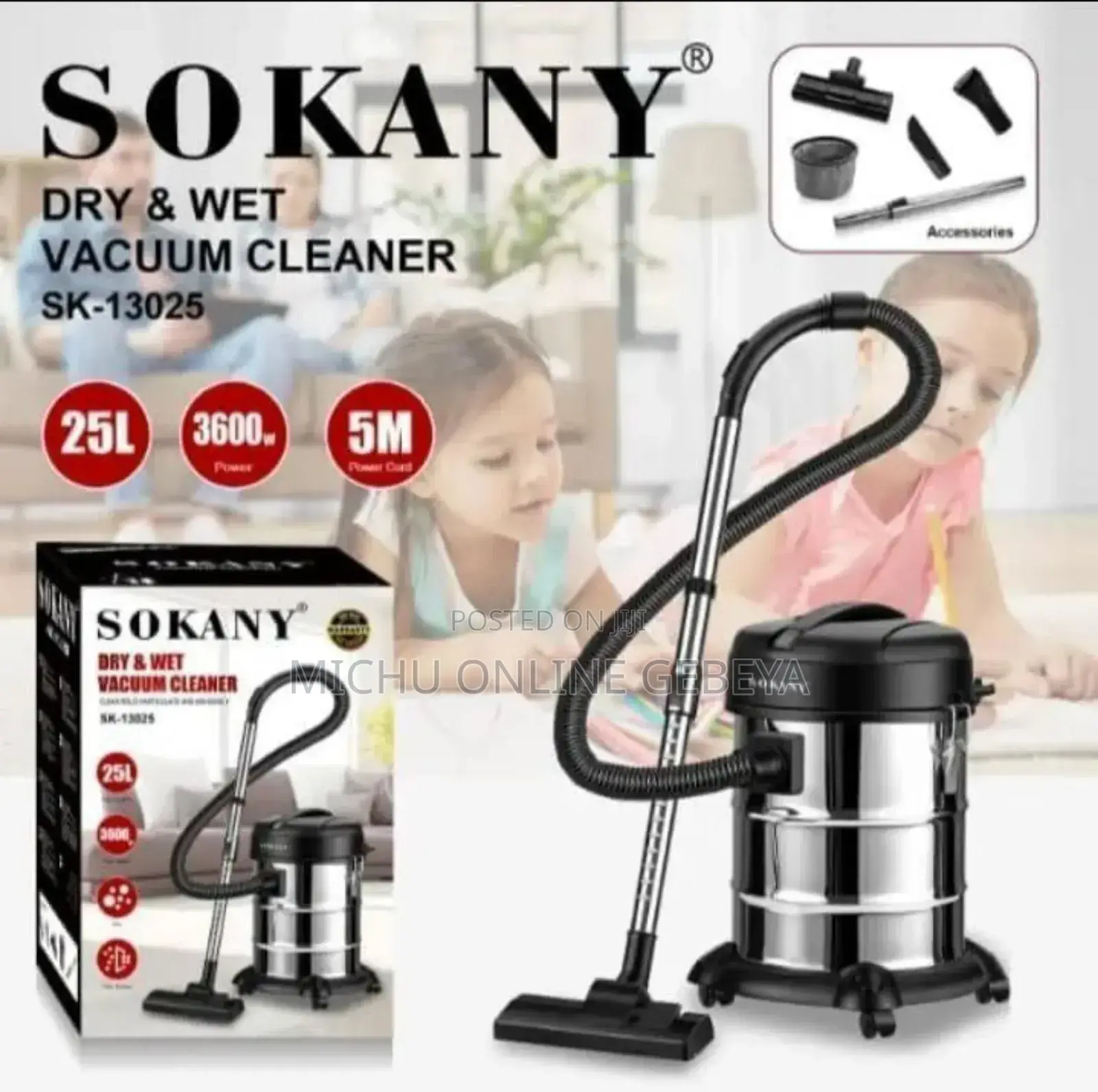 High Quality 3600 W ጉልበት ያለው Wet and Dry ለደረቅና ውሀንም የሚመጥ/Free Delivery