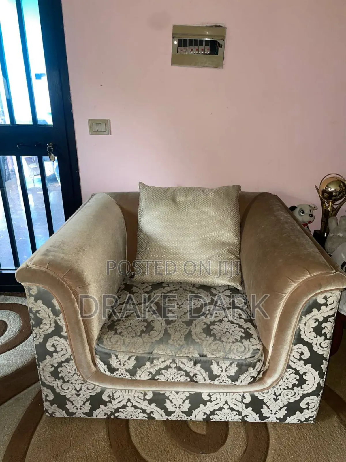 Clean Black Wood Foundation Good Sofa