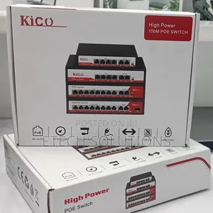 Kico 4 Port Poe Swith 2 Up Link Security Camera Tools