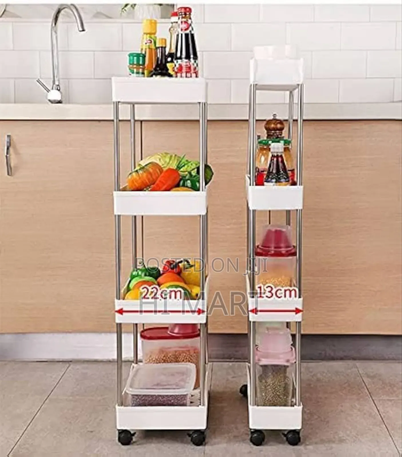 4 Layer Portable Kitchen Storage Rack