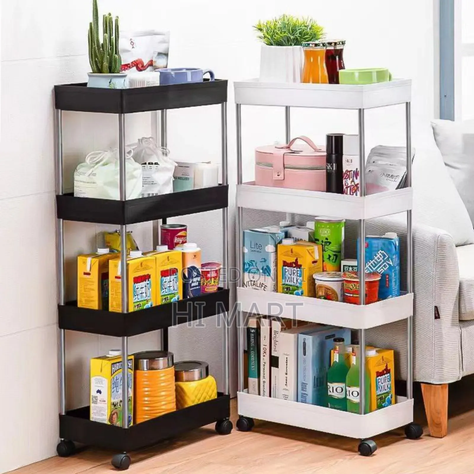 4 Layer Portable Kitchen Storage Rack