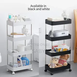 4-layer Movable Kitchen Storage Rack/Shelf