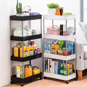 4-layer Movable Kitchen Storage Rack/Shelf